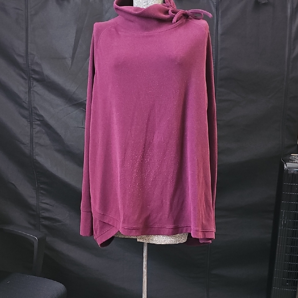 Burgundy Cowl Neck Sweater